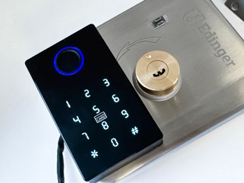 Замок електро-механічний Edinger Smart Fingerprint для хвіртки ESF фото